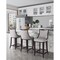 Manhattan Comfort Emperor Faux Leather Barstool in Light Grey- Set of 3 3-BS008-LG - alternate 9